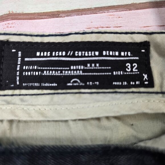 Marc Ecko Cut & Sew Denim Pants With Suspenders Size 32 Blue - Picture 5 of 8